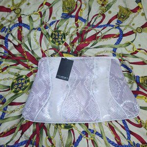 ❤️New NWT VIA SPIGA Clio Lilac Snake Skin Shoulder Bag / Clutch